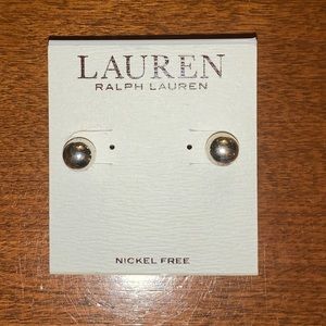 Ralph Lauren silver stud earrings